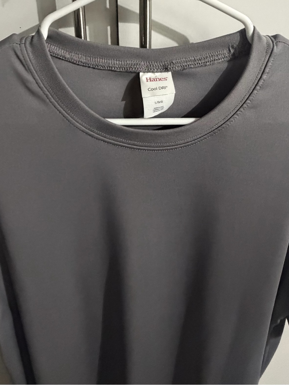Hanes Cool DRI® Short Sleeve Tee in Gray